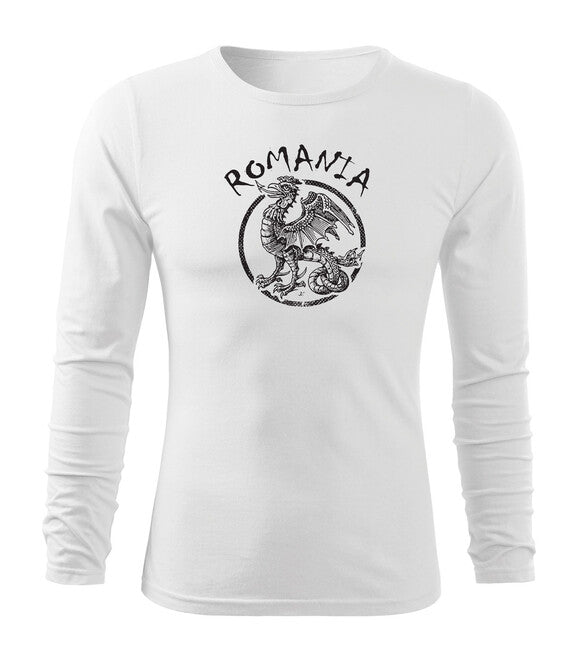 DRAGOWA Fit-T Long Sleeve T-shirt, Romanian Dragon