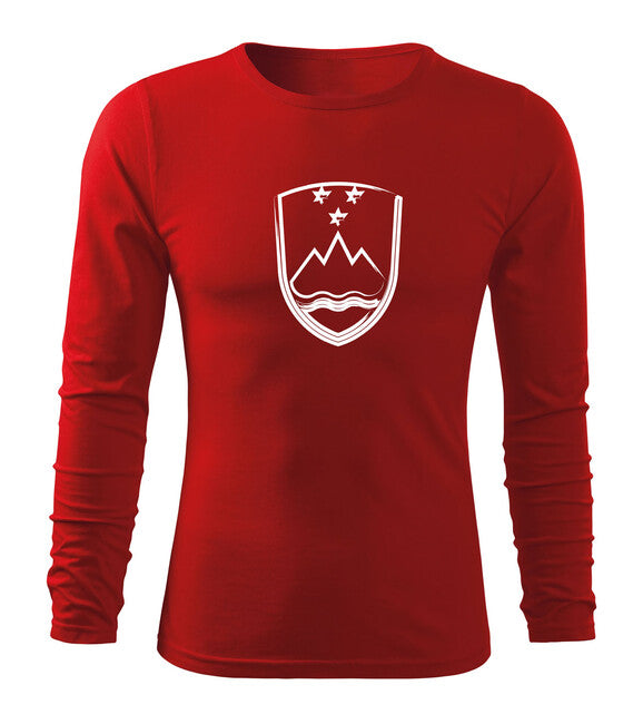 DRAGOWA Fit-T Long Sleeve T-Shirt, Slovenian Flag