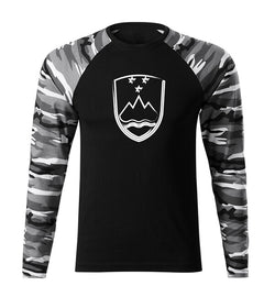 DRAGOWA Fit-T long-sleeve t-shirt Slovenian emblem, metro