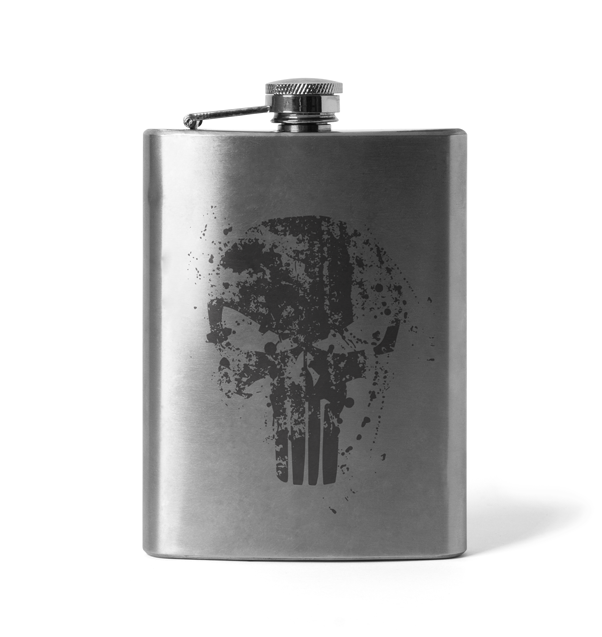 DRAGOWA Engraved Flask Frank The Punisher 210ml