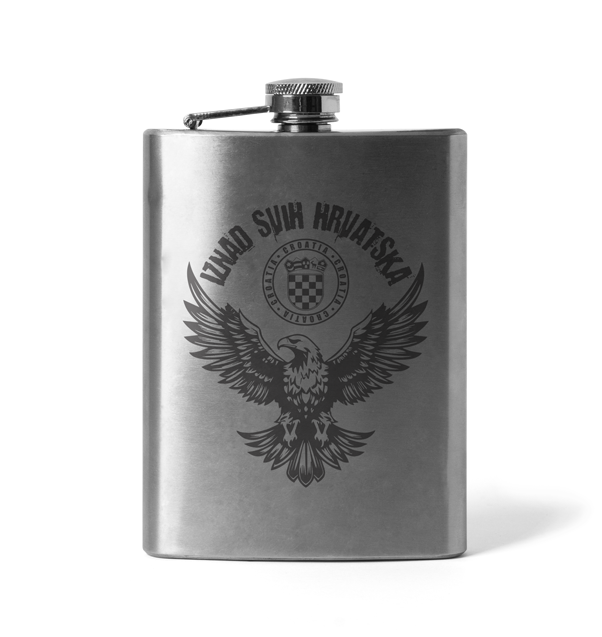 DRAGOWA Engraved Flask "Iznad svih Hrvatska" 210 ml