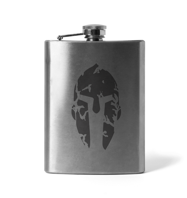 DRAGOWA Spartan Engraved Flask, 210ml