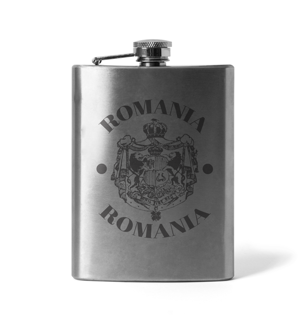 DRAGOWA Engraved Hip Flask Sovereignty 210ml