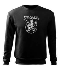 DRAGOWA men's sweatshirt Bulgarian coat of arms, black