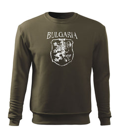 DRAGOWA men's sweatshirt Bulgarian coat of arms, olive