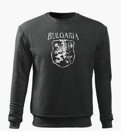 DRAGOWA men's sweatshirt Bulgarian coat of arms, grey