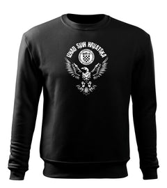 DRAGOWA HR men's sweatshirt eagle "Iznad svih Hrvatska", black