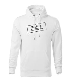 DRAGOWA men's hoodie Made in Slovenia, white