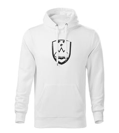 DRAGOWA men's hoodie Slovenian emblem, white