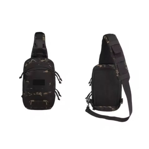 DRAGOWA TACTICAL Mike Sling Backpack, Black Camo