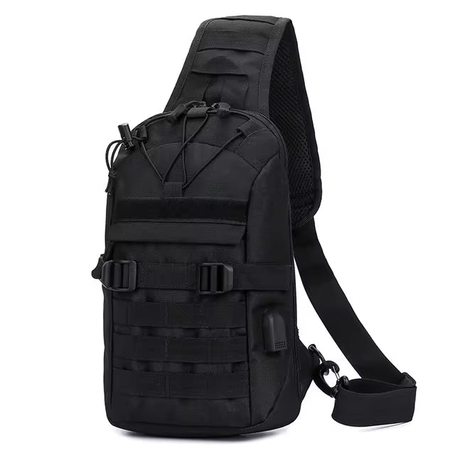 DRAGOWA TACTICAL Oscar Single Strap Backpack, Black