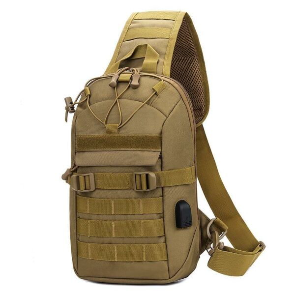 DRAGOWA TACTICAL Oscar Single-Strap Backpack, Khaki