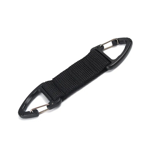 DRAGOWA Tactical Basecamp Reversible Carabiner, Black