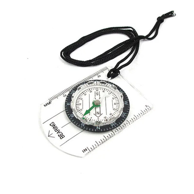DRAGOWA Tactical Transparent Mini Compass Arrow, Small