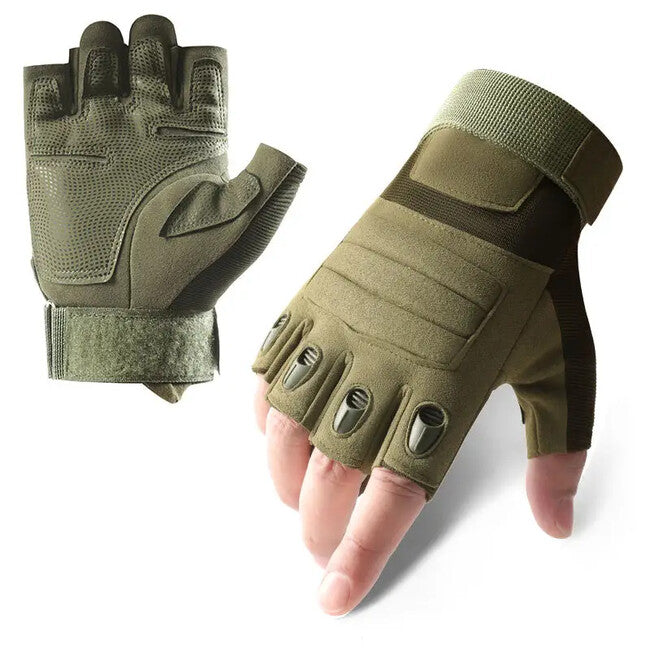 DRAGOWA TACTICAL Pine Short Tactical Gloves, Green