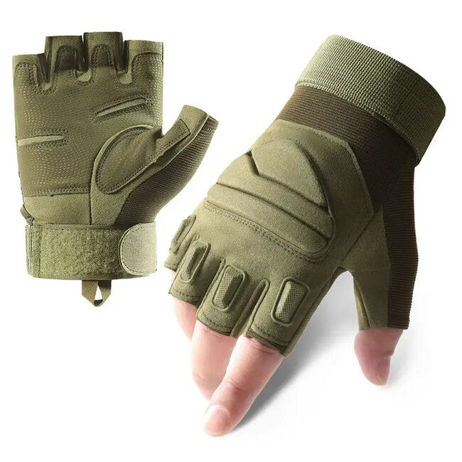 DRAGOWA TACTICAL Yankee Short Tactical Gloves, Green