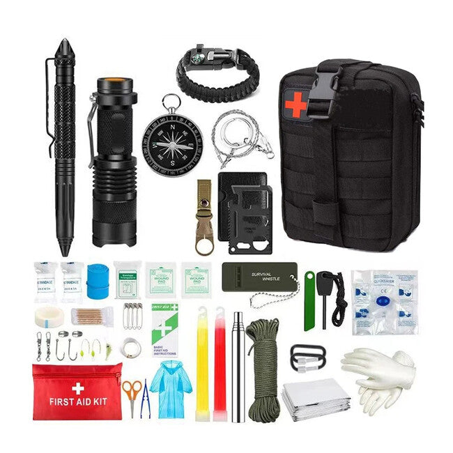DRAGOWA Tactical First Aid Kit Fjord, Black