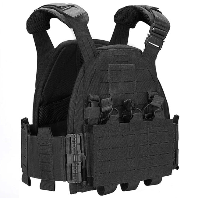 DRAGOWA with Quick-Release Buckle Vest, Black