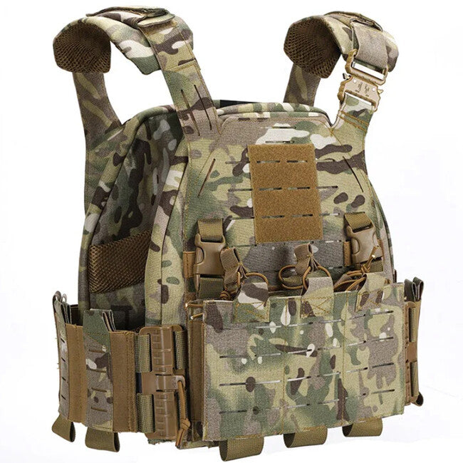 DRAGOWA vesta s rýchloupínacou sponou, Multicam