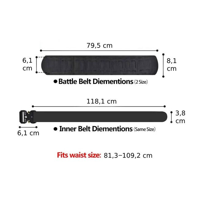 DRAGOWA TACTICAL Hawk Tactical Belt, CP