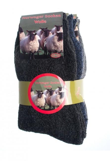 O&T Norwegian BGB Wool Socks, 3 pairs