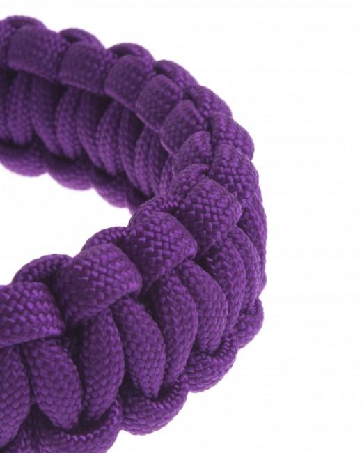 O&T Paracord Bracelet with Plastic Buckle, Purple