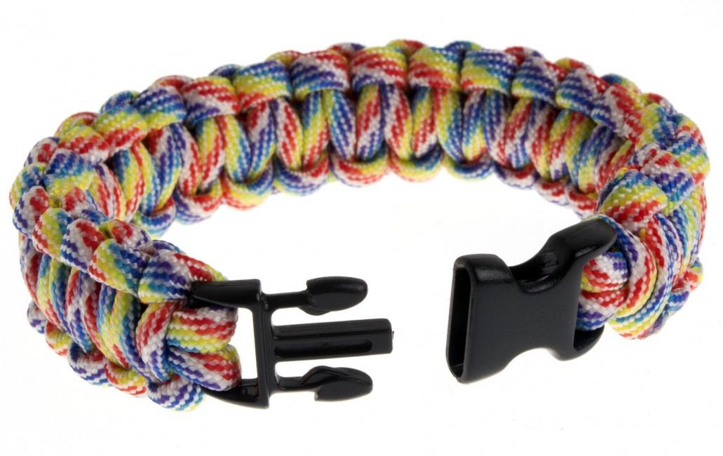 O&T Paracord Bracelet, Plastic Buckle, Happy Day