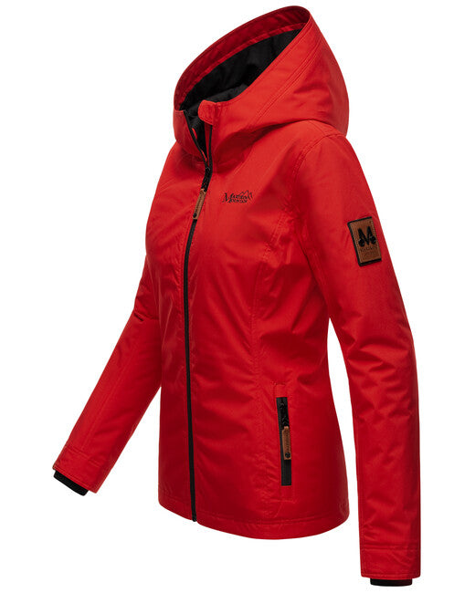 Marikoo Women's Transition Jacket with Hood, Blackberry