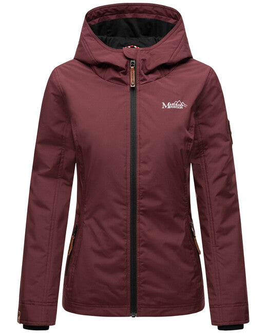 Marikoo Women's Transition Jacket with Hood, Brombeere