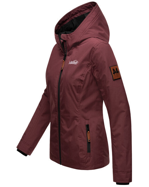 Marikoo Women's Transition Jacket with Hood, Brombeere