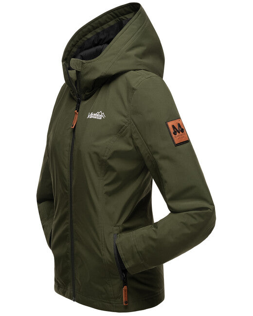 Marikoo Women's Transition Jacket with Hood, Berry