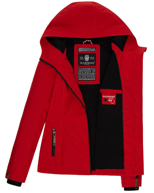 Marikoo Women's Transition Jacket with Hood, Blackberry