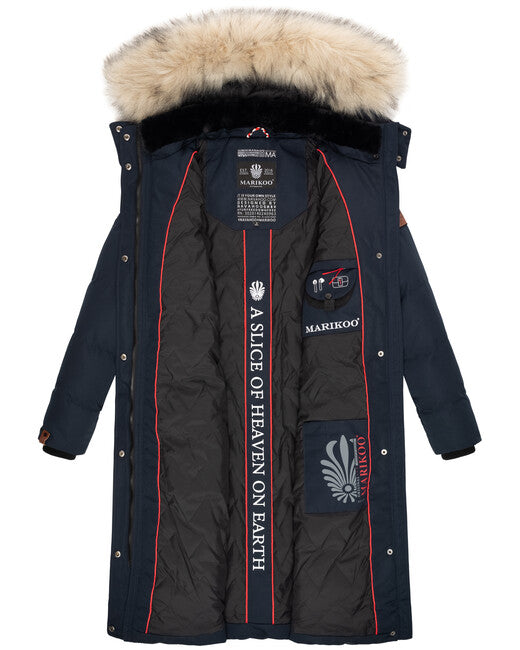 Marikoo Women's Winter Jacket Schneesternchen with Hood