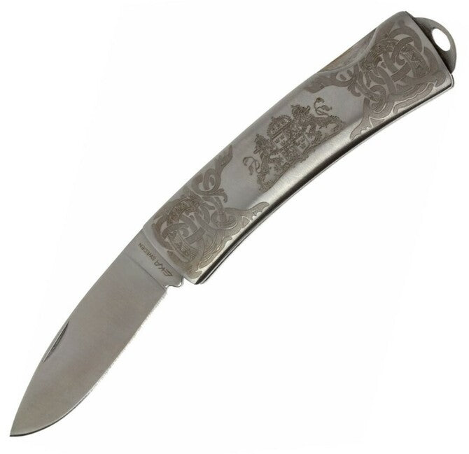 Eka Classic 5 Knife, 5.6 cm All-Steel with Ornaments