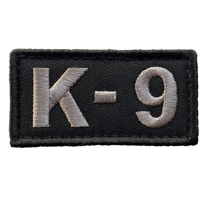 WARAGOD K-9 Embroidery Patch, Black and Gray