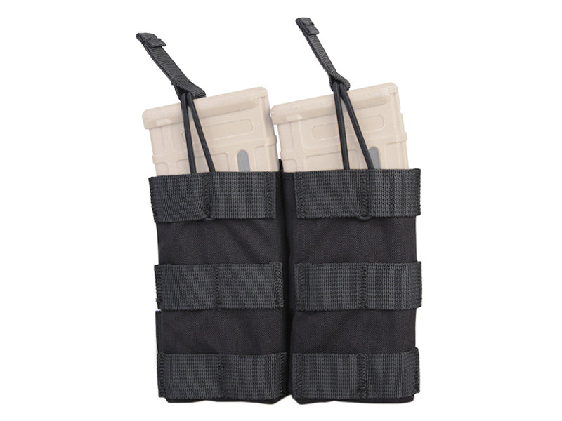 Emersongear Modular Open Double Magazine Pouch 5.56, Black 500D