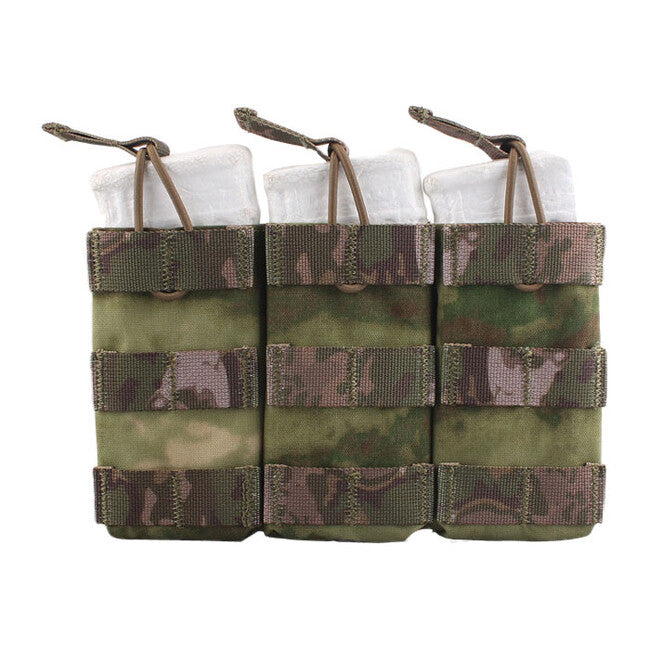 Emersongear Modular Triple Open Magazine Pouch, A-TACS Foliage Green