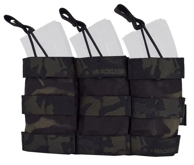 Emerson Gear Modular Triple Open Magazine Pouch, Multicam Black