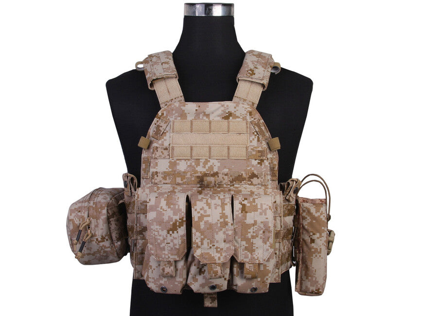 Emersongear LBT6094A Plate Carrier with 3 Pouches, AOR1 500D