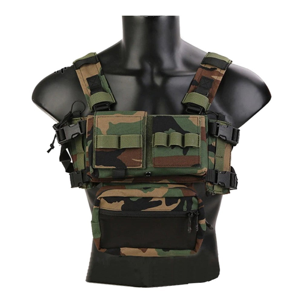 Emerson Gear Micro Fight Chassis MK3 Chest Rig 500, Woodland