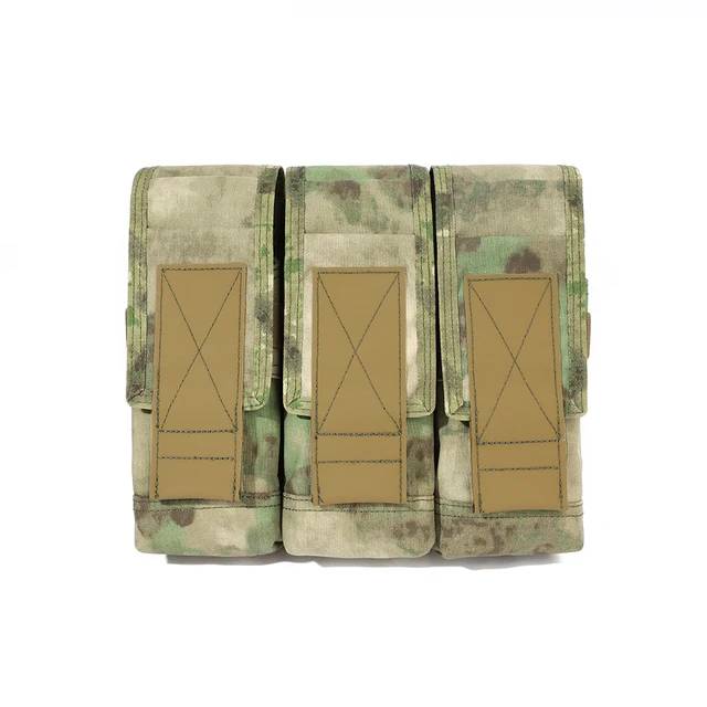 Emersongear Battlefield Triple Magazine Pouch 7.62, A-TACS Foliage Green 500D