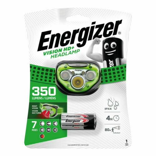 Energizer Vision HD+ Headlamp, 3 x AAA