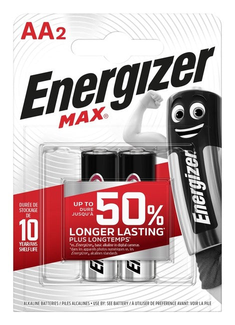 Energizer AA LR6 Batteries FSB2 2 L, 2-Pack