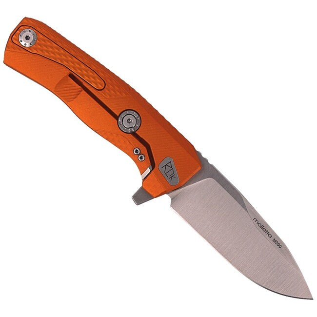 Lionsteel Luxury Folding Knife with Solid Aluminum Handle ROK A OS