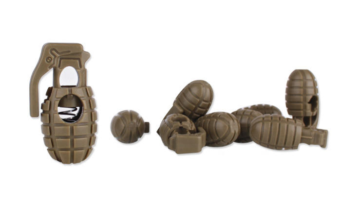 Mil-Tec Grenade Cord Ends 10pcs, Coyote