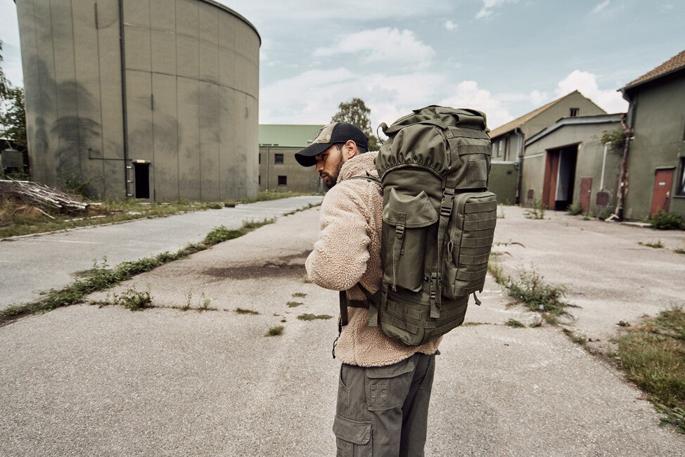 Brandit Kampfrucksack Molle taktický batoh, woodland 65l