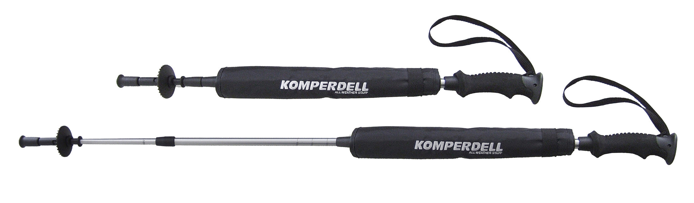 EuroSchirm Komperdell Combined Trekking Pole with Umbrella, Black