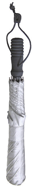 EuroSchirm Telescope Handsfree UV Telescopic Trekking Umbrella with Backpack Attachment, Silver