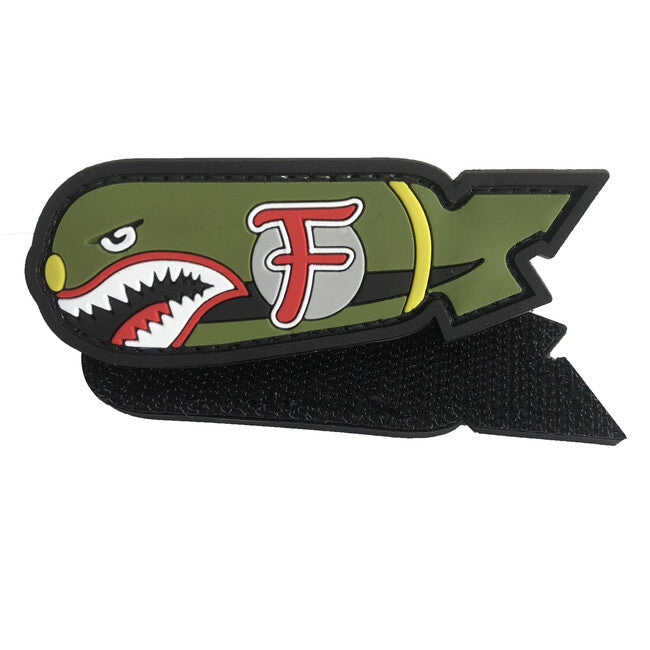 WARAGOD F Bomb Shark PVC Patch Full Color