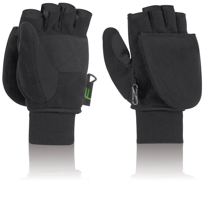 Front-open Gloves, Black